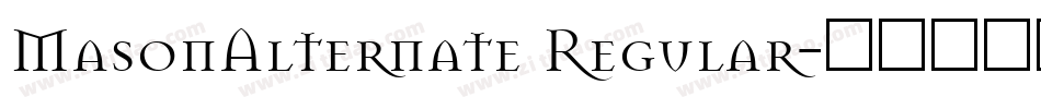 MasonAlternate Regular字体转换